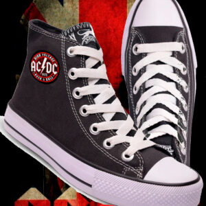 Zapatillas caña alta estampadas AC/DC