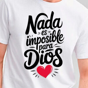 Remera estampada cristiana