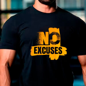 Remera estampada No Excuses